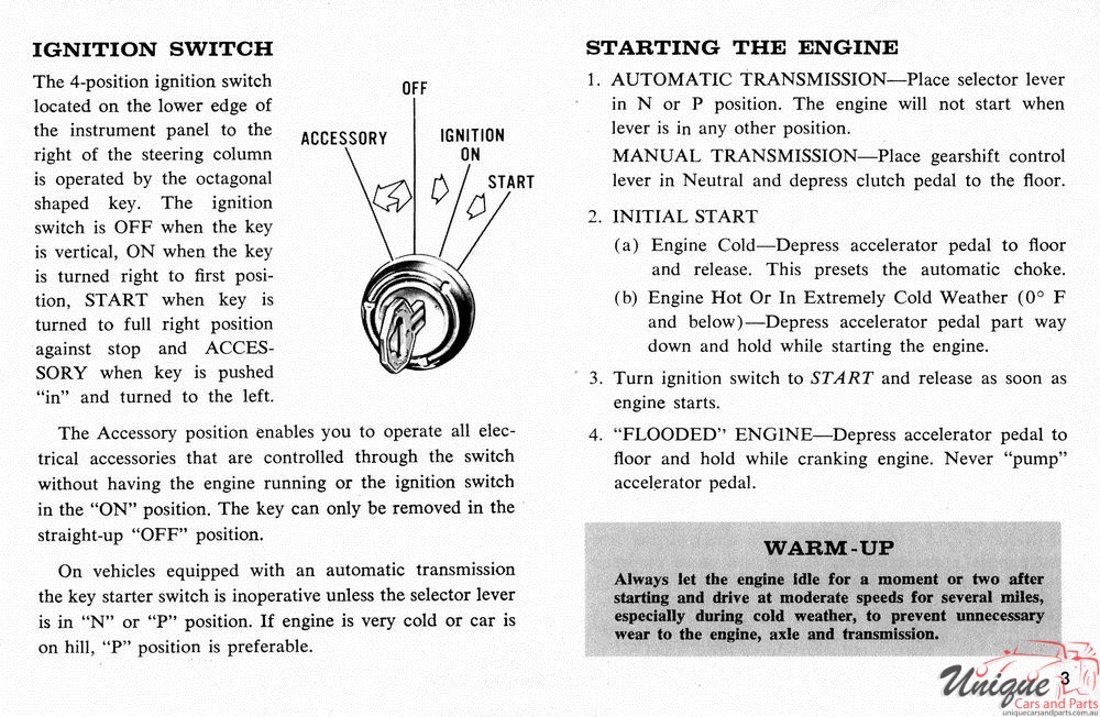 1966 Pontiac Canadian Owners Manual Page 4